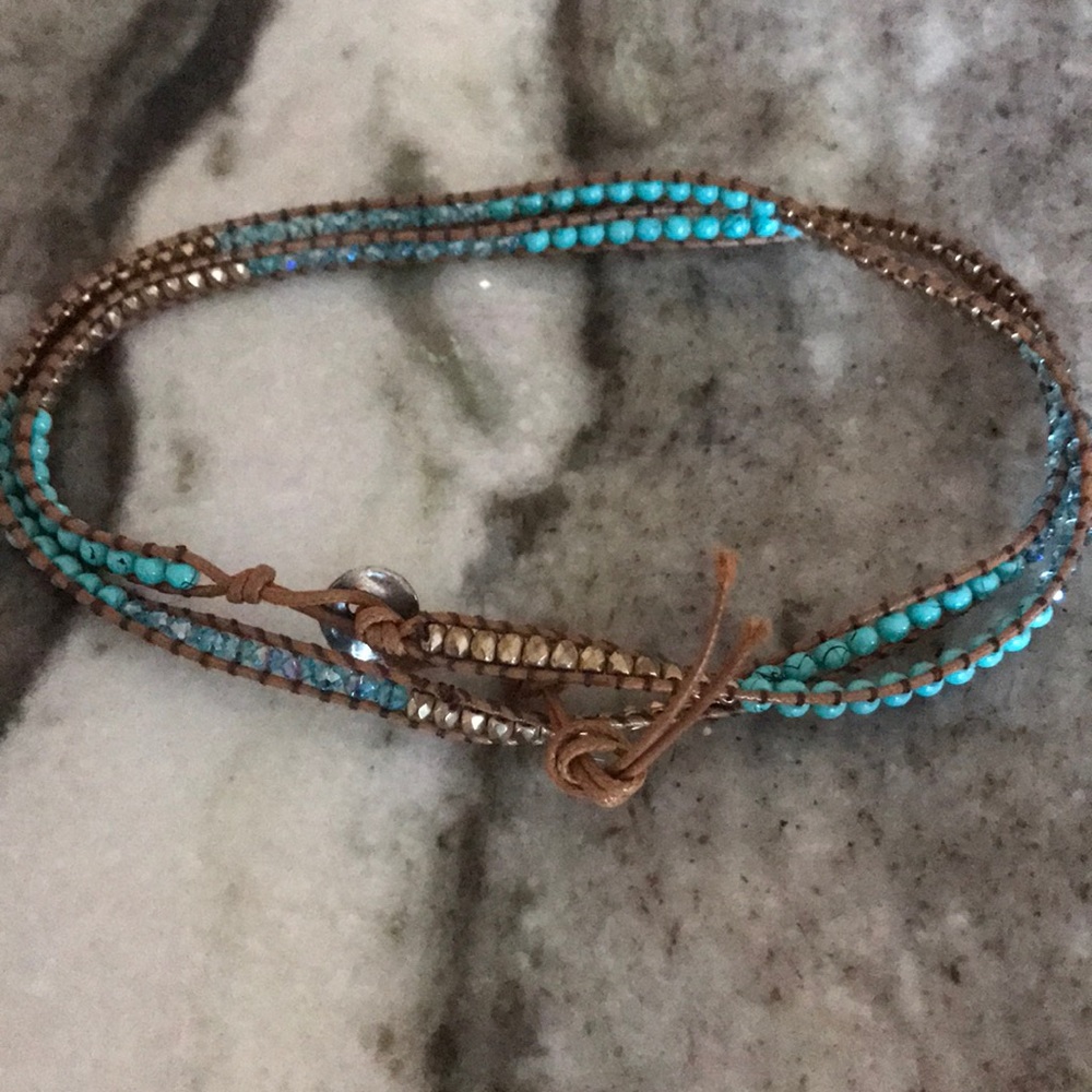 Beaded hand crafted bracelet with toggle clasp - Picture 4 of 6